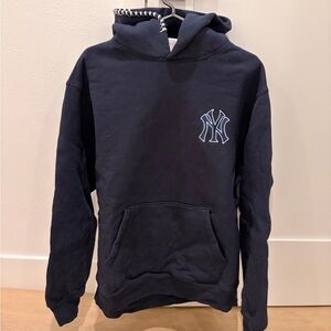 Madhappy Navy Blue Hoodie Yankees with NY Logo